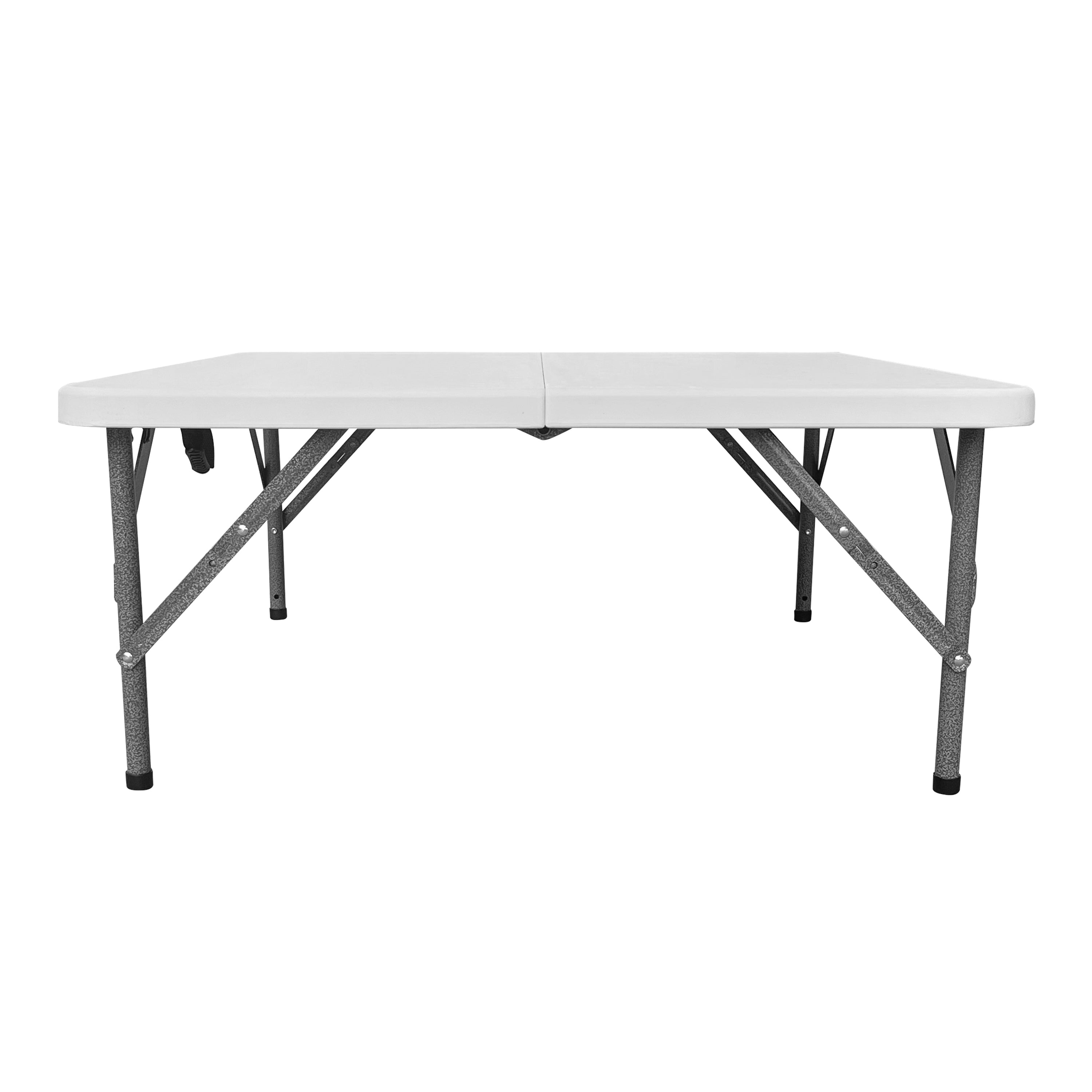 34” Square Folding Table Height Adjustable Foldable Table with Easy-Carry Handle Folding Table