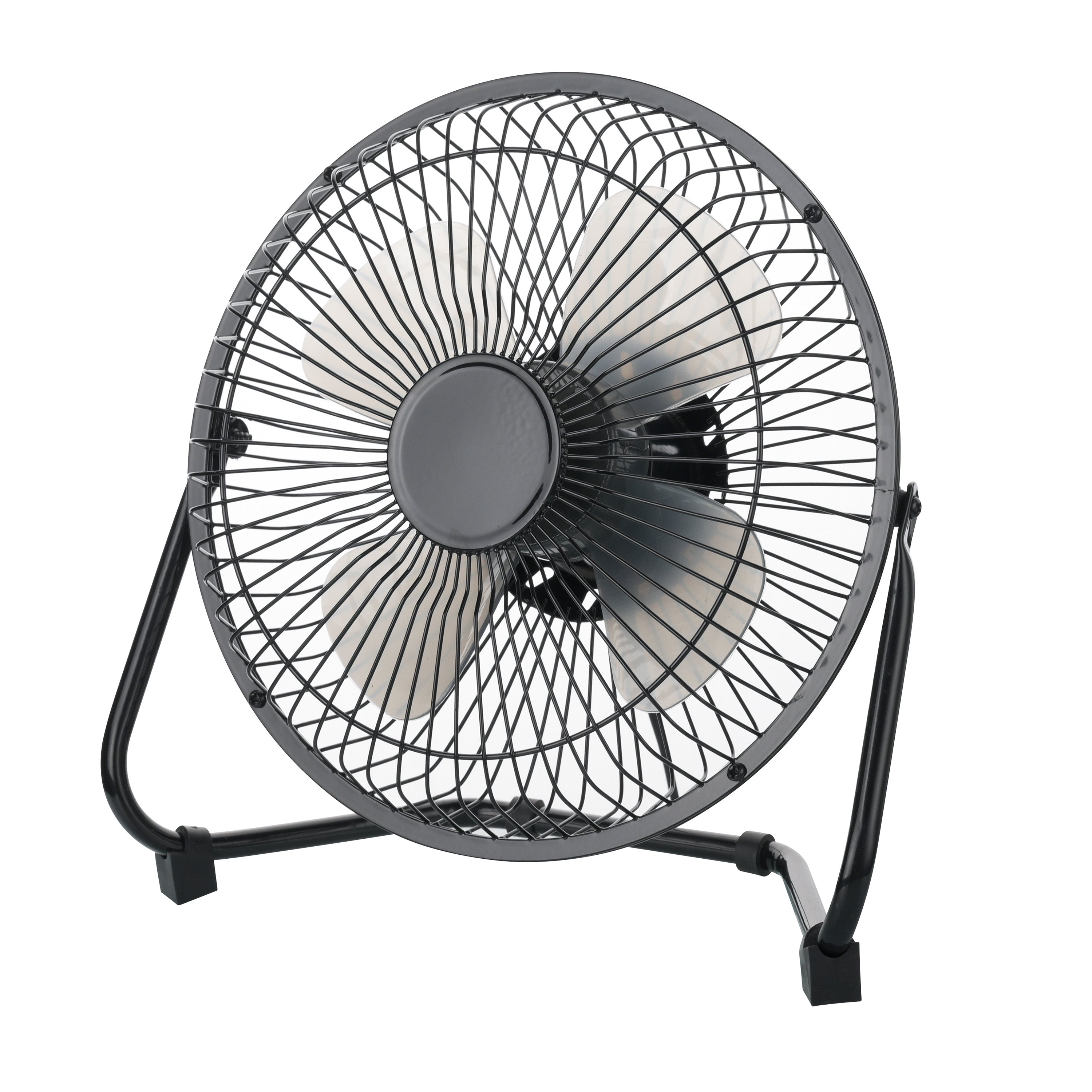 8” USB-Powered High Velocity Fan, 2-Speed Compact Fan with Adjustable Tilt for Home, Office & Garage Cooling