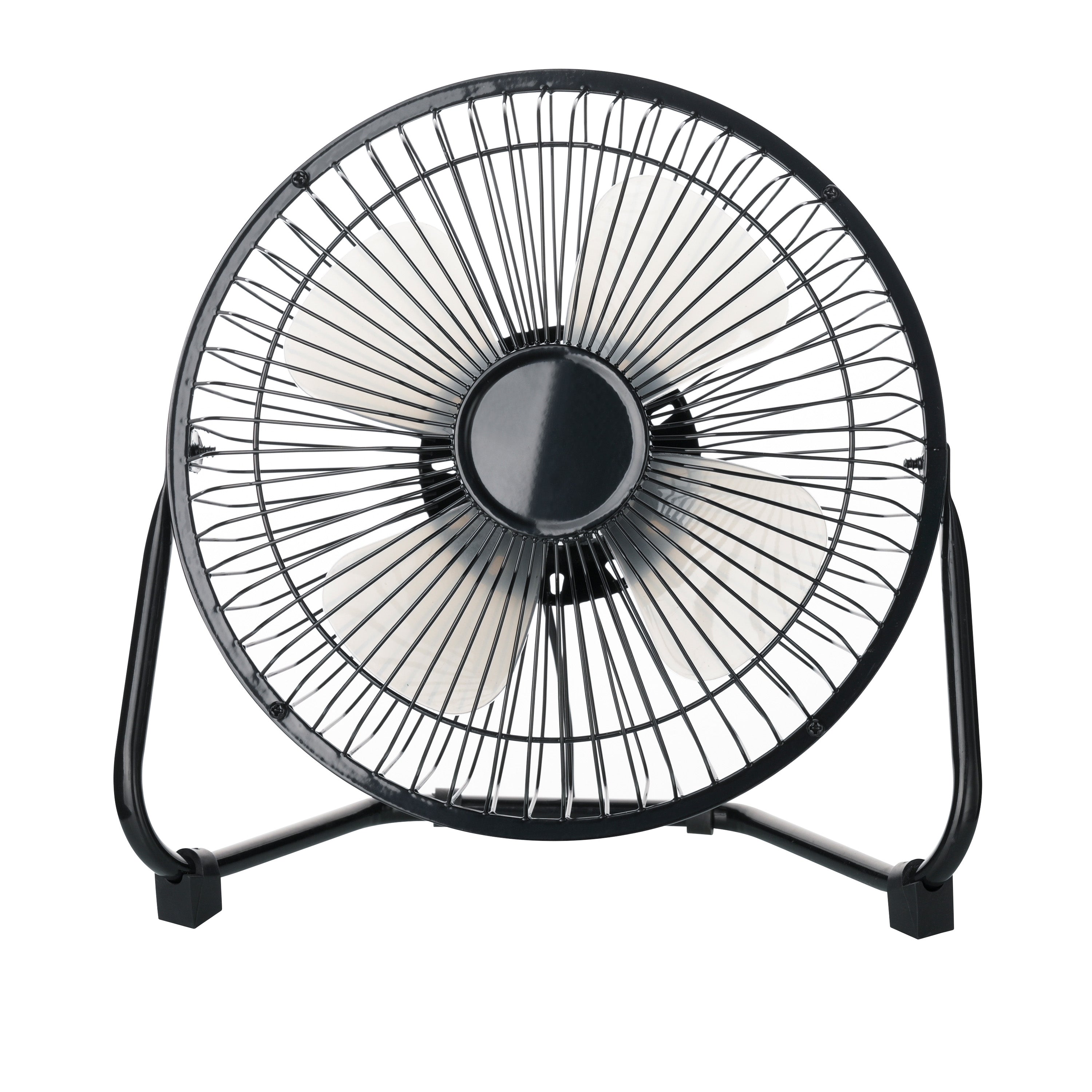 8” USB-Powered High Velocity Fan, 2-Speed Compact Fan with Adjustable Tilt for Home, Office & Garage Cooling