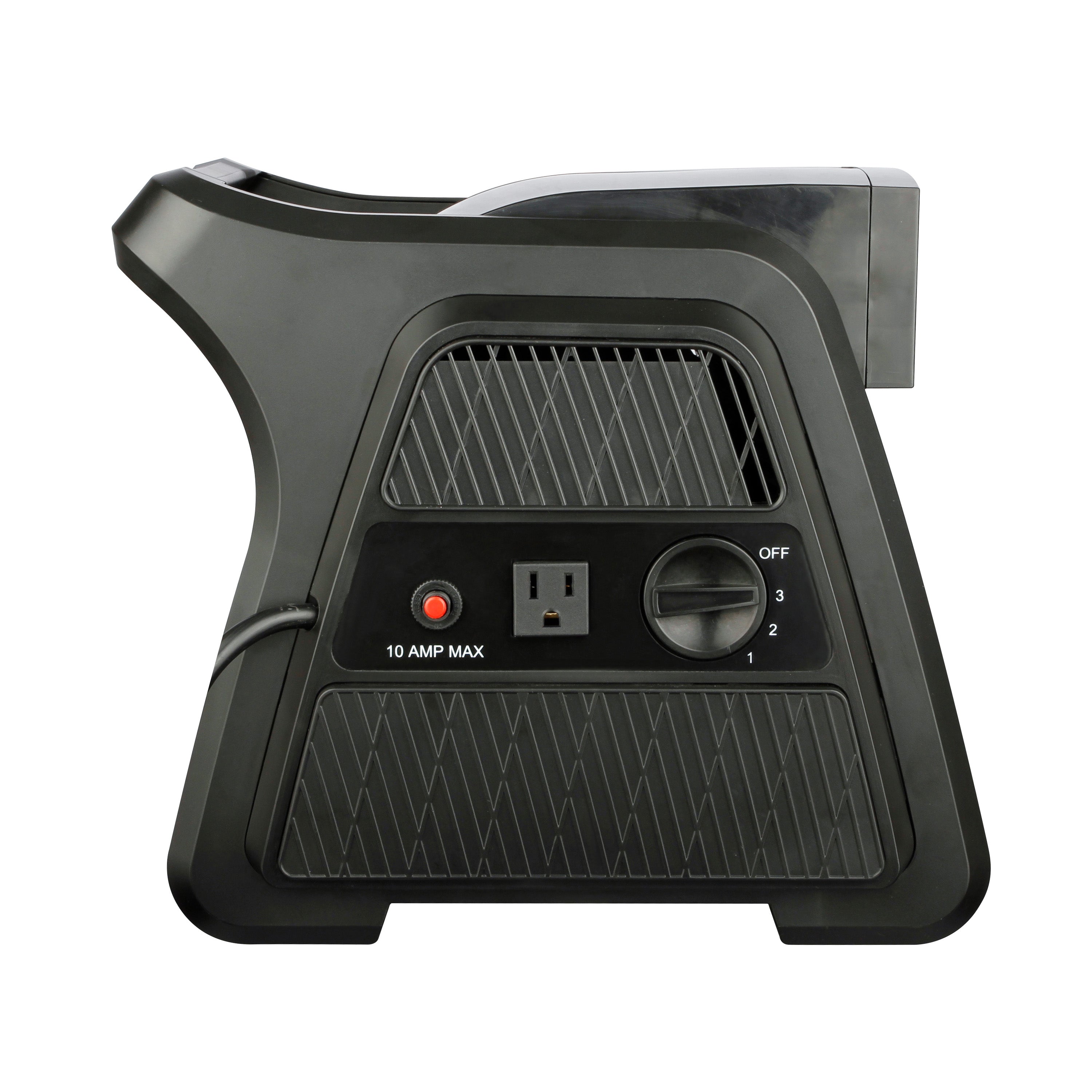 600 CFM High Velocity Floor Blower Fan – Pivoting Design with 300° Airflow Angle, 10 AMP Built-In Outlet, Ideal for Drying, Ventilating, and Cooling in Home or Commercial Spaces