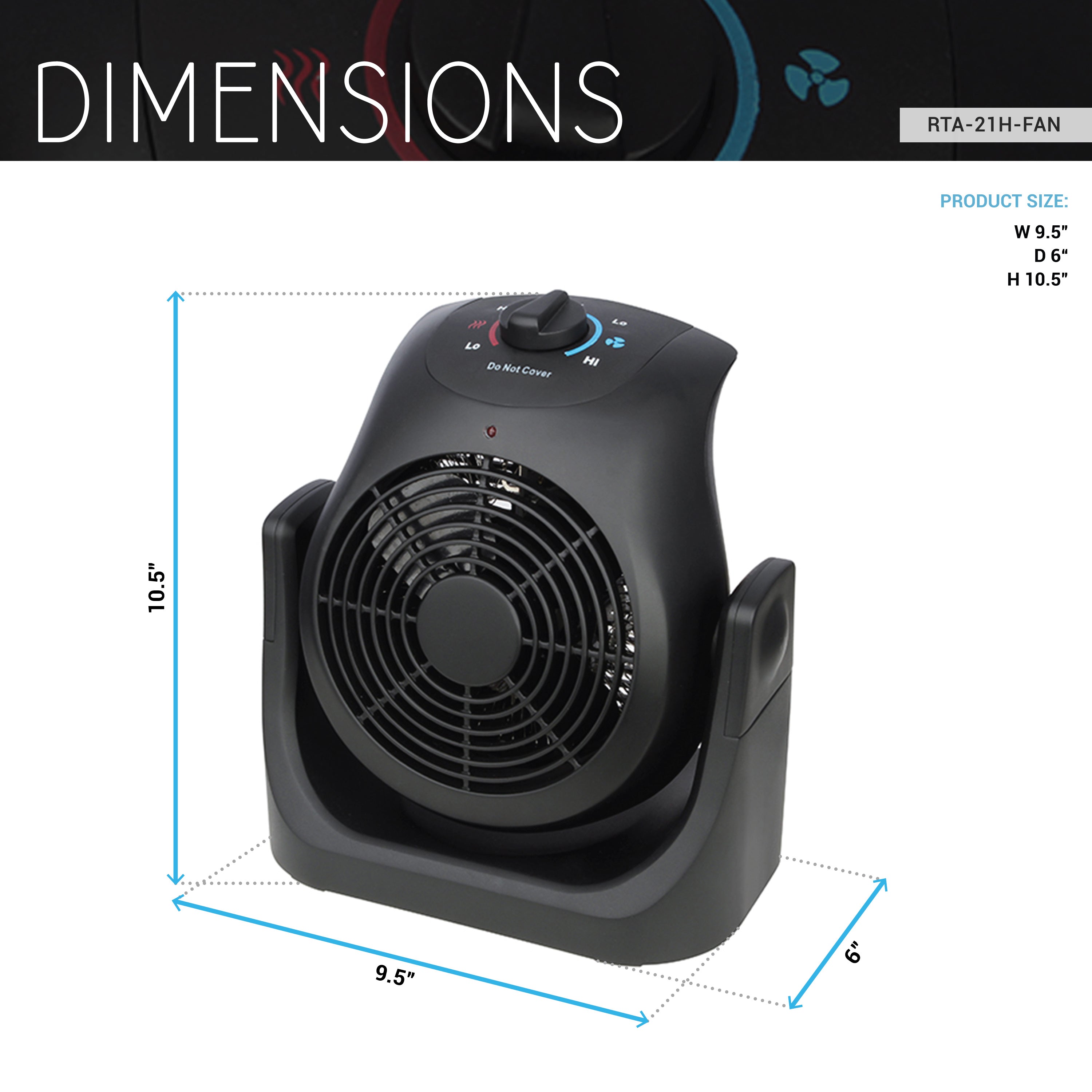 Dual Comfort 2-in-1 Portable Space Heater & Fan ,1500W Energy-Efficient Electric Unit with Adjustable Tilt, Ideal for Home or Office Year-Round Use