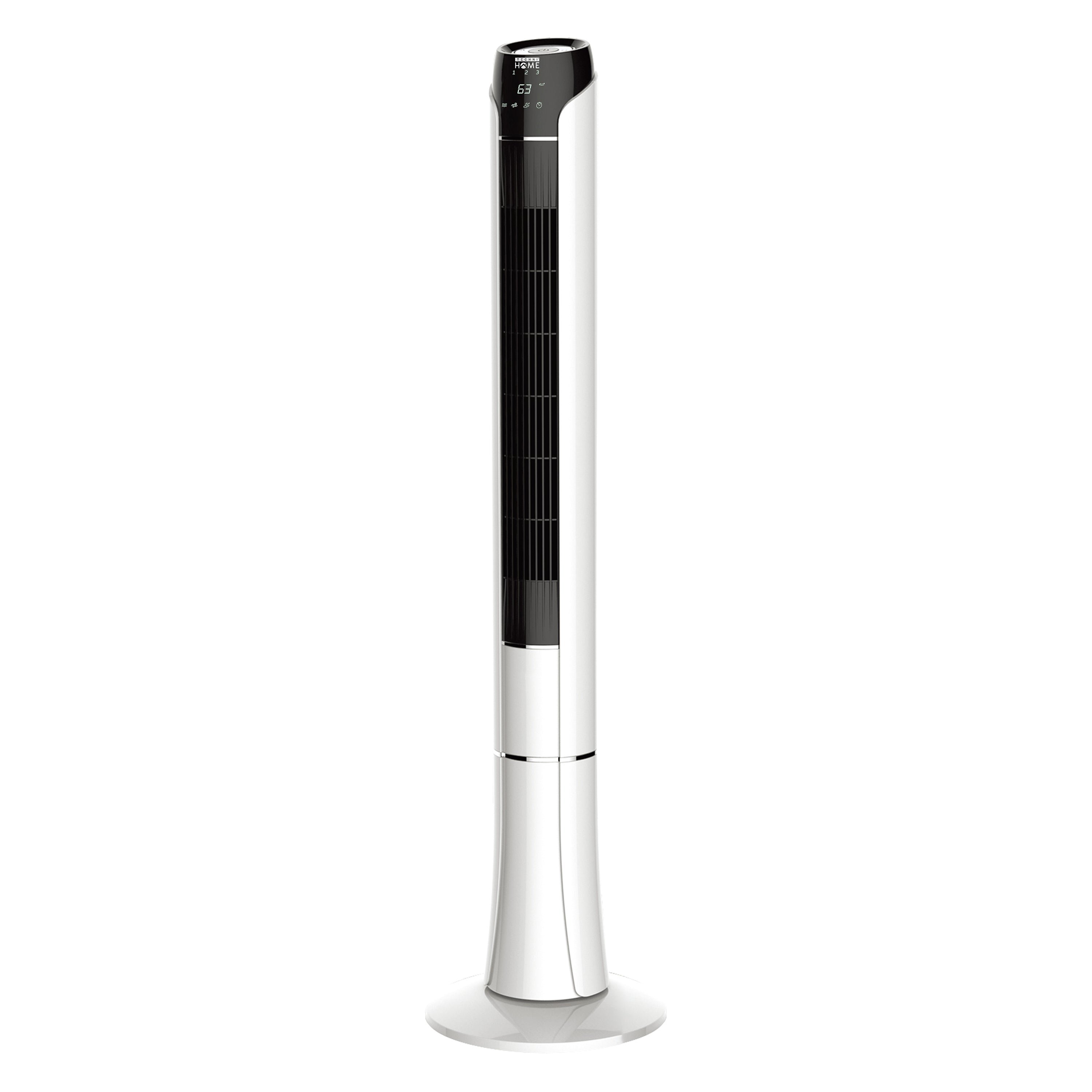 48” Tower Fan for Bedroom or Office with LED Display, 3 Wind Speeds and Modes, Remote Control