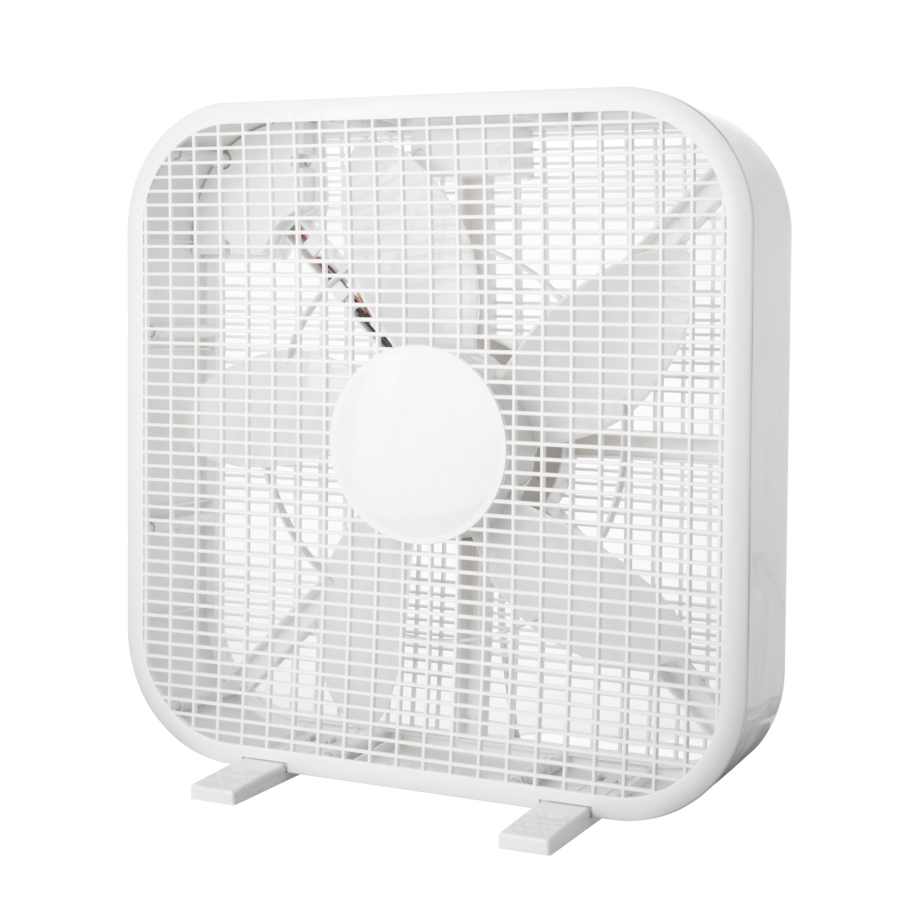 20 Inch Box Fan, 3-Speed Portable Cooling Fan With Carry Handle, Quiet High Velocity Air Circulator, 80W Powerful Airflow, Slim & Lightweight, Floor Fan for Bedroom, Home, Office, Dorm, Garage