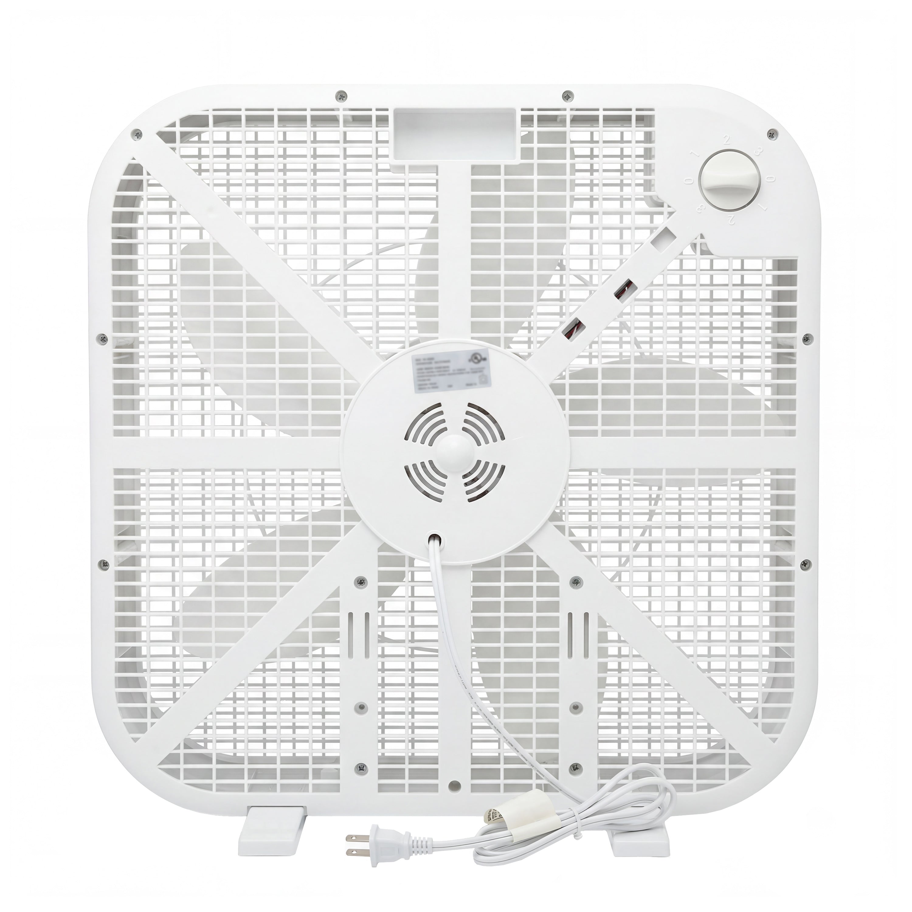20 Inch Box Fan, 3-Speed Portable Cooling Fan With Carry Handle, Quiet High Velocity Air Circulator, 80W Powerful Airflow, Slim & Lightweight, Floor Fan for Bedroom, Home, Office, Dorm, Garage