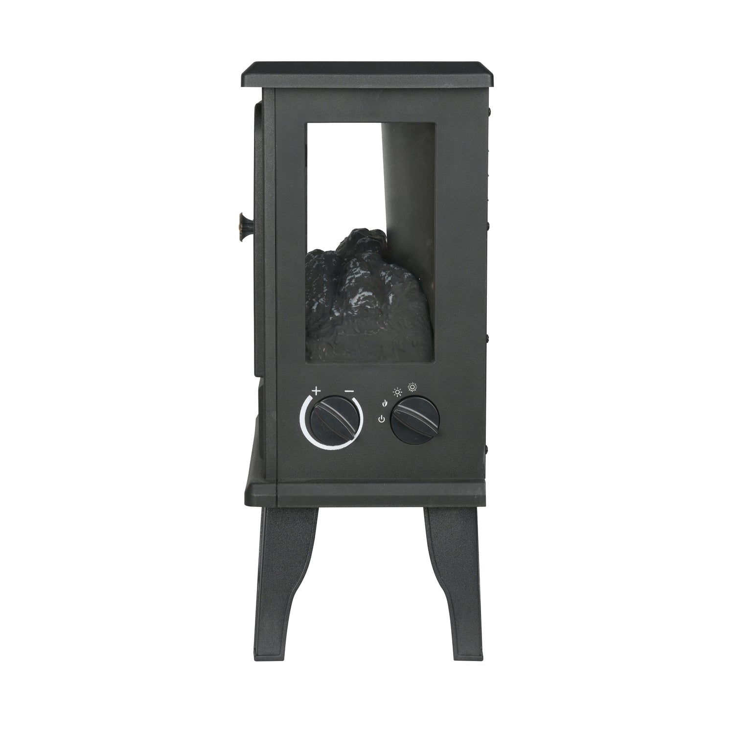 Freestanding Fireplace Heater with Flame Effects