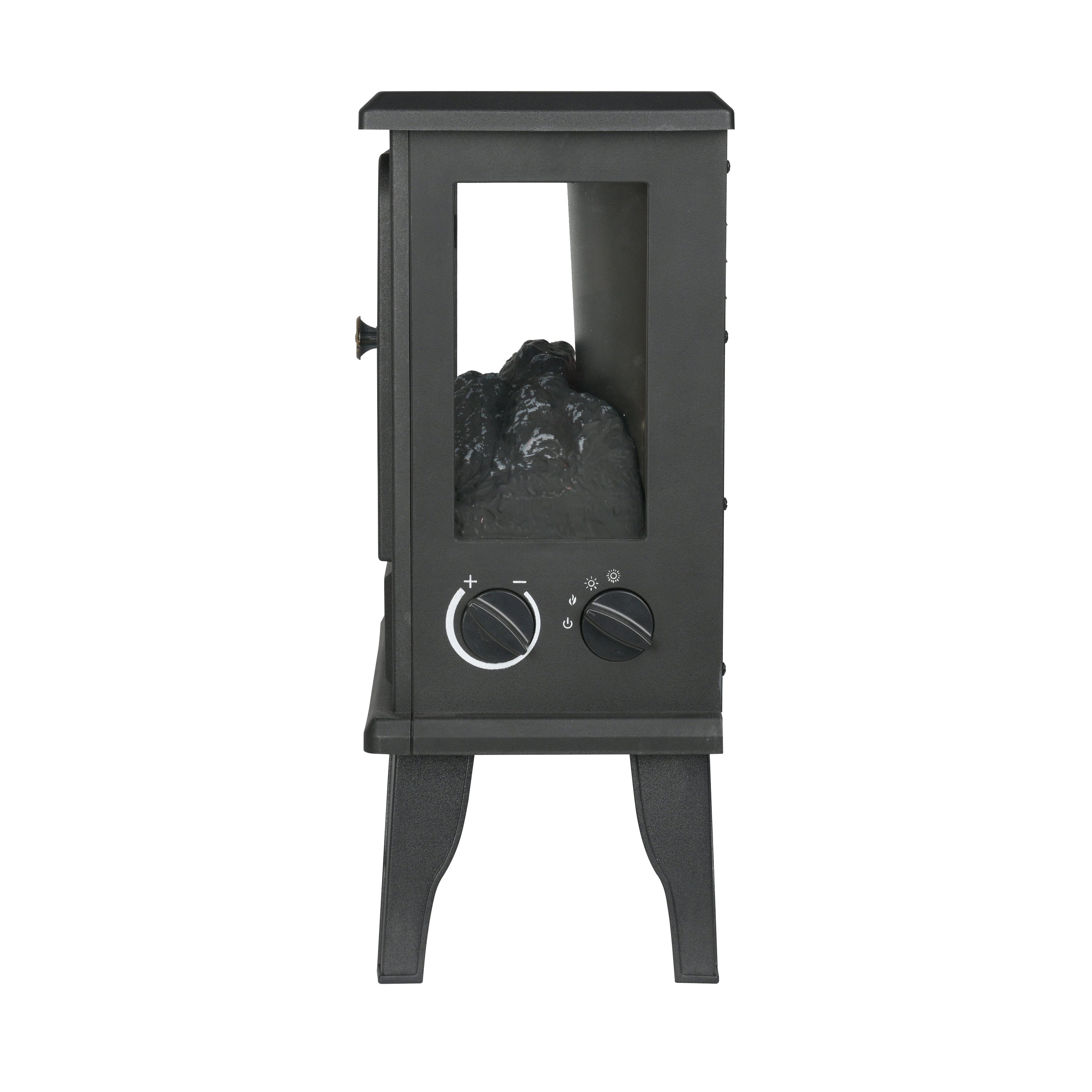 Freestanding Fireplace Heater with Flame Effects