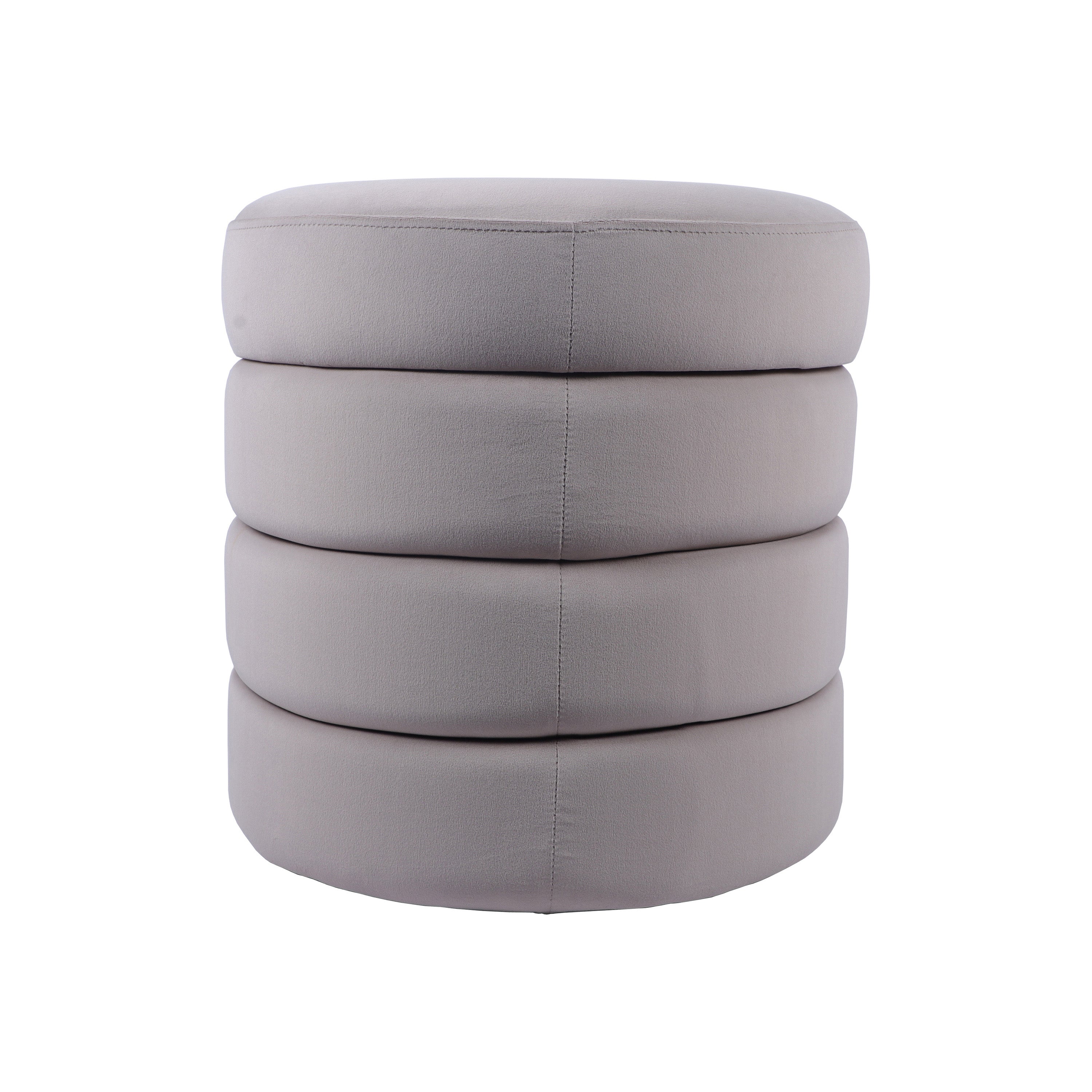 Velvet Ottoman Bench with Storage Ottoman