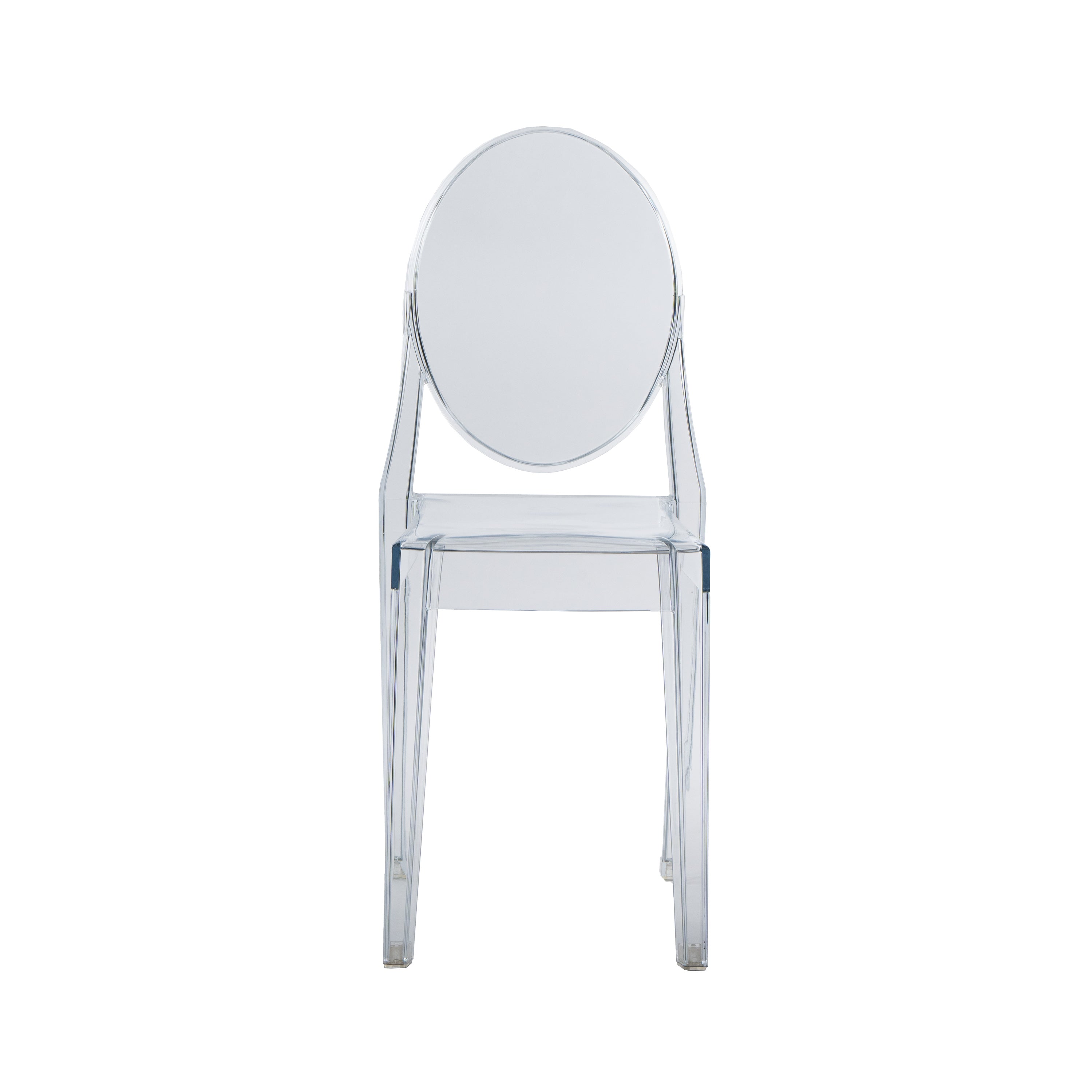 Stackable Acrylic Ghost Event Chairs – Set of 4