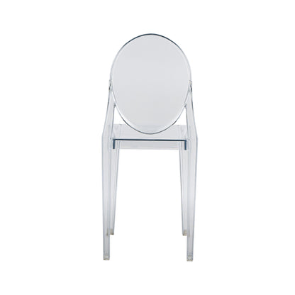 Stackable Acrylic Ghost Event Chairs – Set of 4