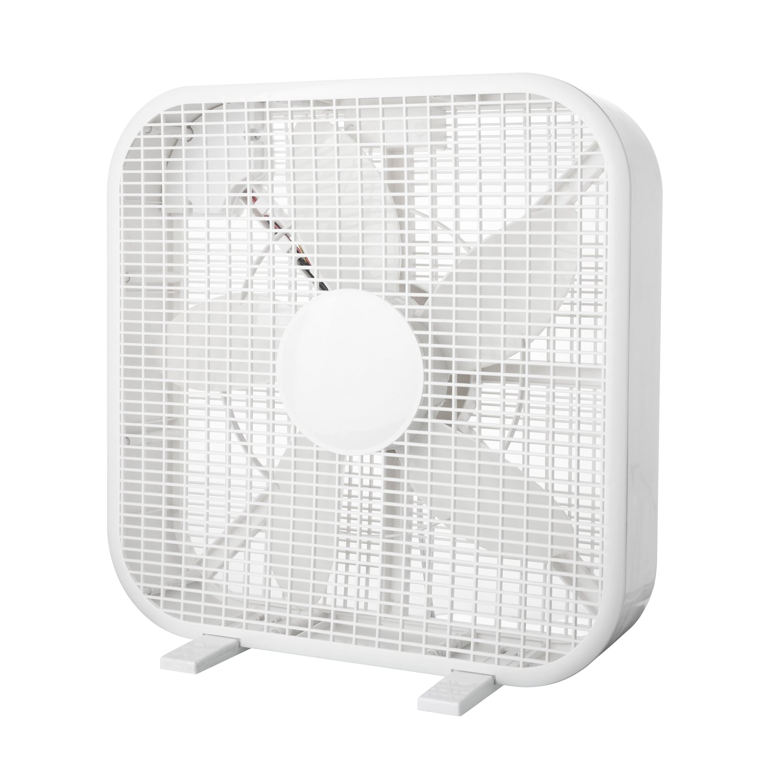 20 Inch Box Fan, 3-Speed Portable Cooling Fan With Carry Handle, Quiet High Velocity Air Circulator, 80W Powerful Airflow, Slim &amp; Lightweight, Floor Fan for Bedroom, Home, Office, Dorm, Garage
