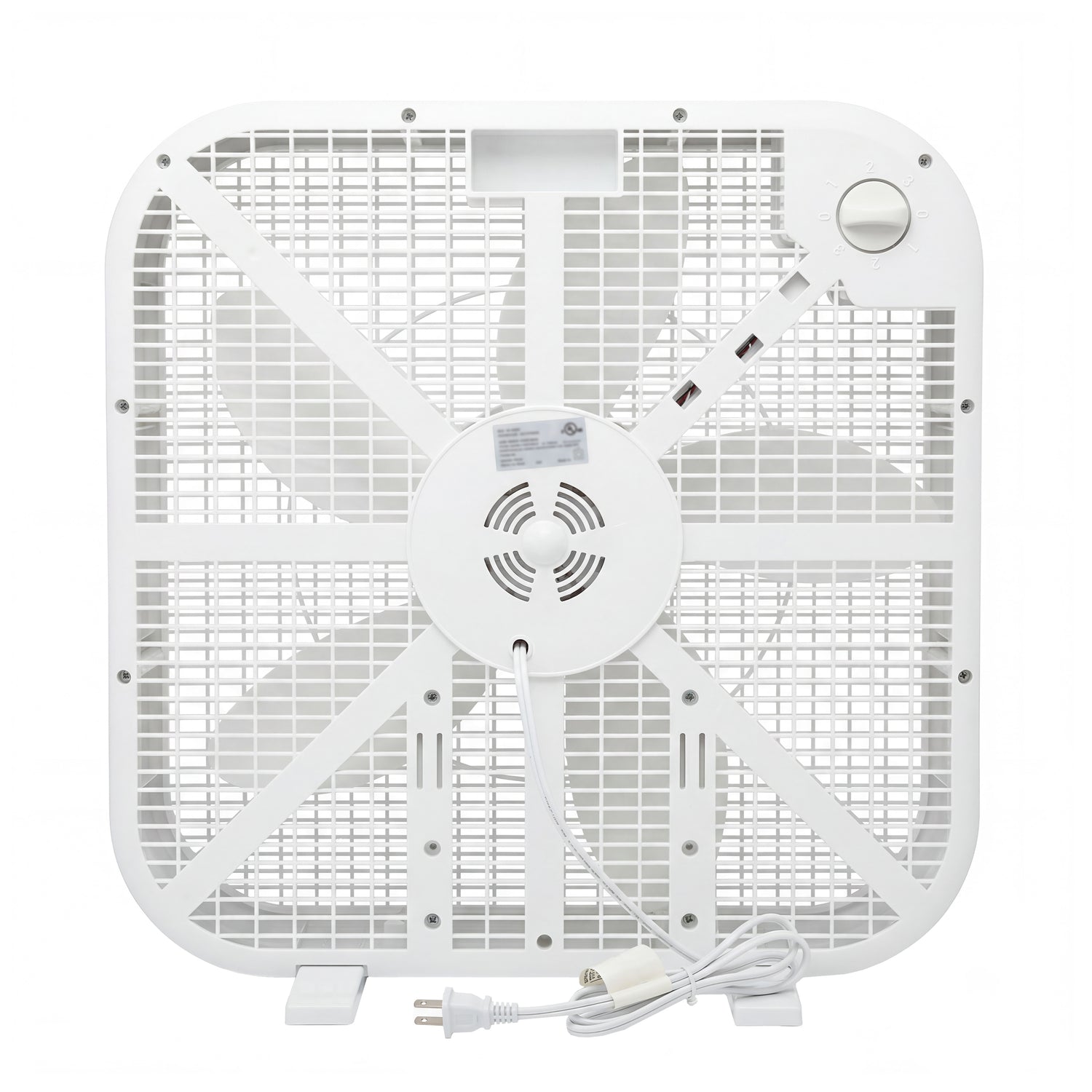 20 Inch Box Fan, 3-Speed Portable Cooling Fan With Carry Handle, Quiet High Velocity Air Circulator, 80W Powerful Airflow, Slim &amp; Lightweight, Floor Fan for Bedroom, Home, Office, Dorm, Garage