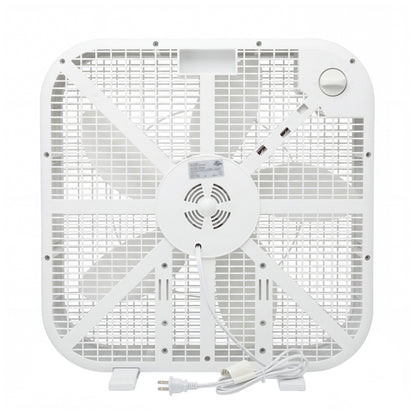 20 Inch Box Fan, 3-Speed Portable Cooling Fan With Carry Handle, Quiet High Velocity Air Circulator, 80W Powerful Airflow, Slim &amp; Lightweight, Floor Fan for Bedroom, Home, Office, Dorm, Garage