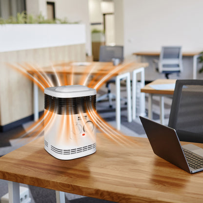 360 degree Ceramic Heater with Safety Tip-Over Shutoff and Overheat Protection