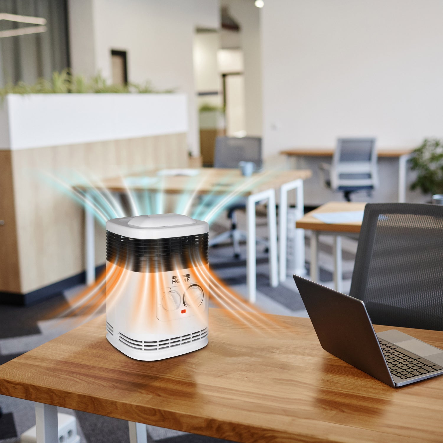 360 degree Ceramic Heater with Safety Tip-Over Shutoff and Overheat Protection