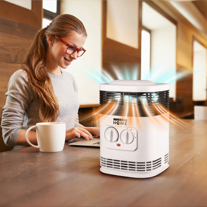 360 degree Ceramic Heater with Safety Tip-Over Shutoff and Overheat Protection