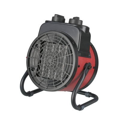 Industrial Electric Forced Air Heater with Ceramic Heating Element and Adjustable Tilt