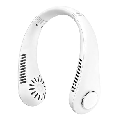 Rechargeable Neck Fan, Portable Bladeless Personal Fan, Hands-Free Wearable Cooling Fan with 3 Speeds, USB Rechargeable Lightweight Neck Fan for Travel, Outdoor Work, Camping, Office, Women &amp; Men